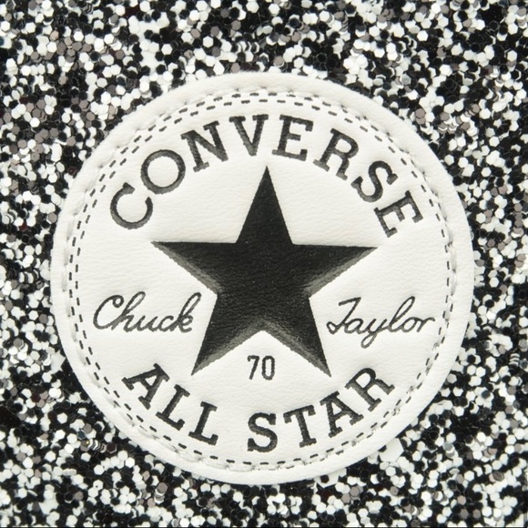 Converse x JW Anderson Chuck Taylor All Star High Tops Black Multicolor Glitter - Picture 10 of 14